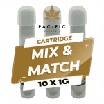 10 X 1G Distillate Cartridges - Mix & Match (Free Battery Included)