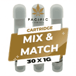 30 X 1G Distillate Cartridges - Mix & Match (Free Battery Included)