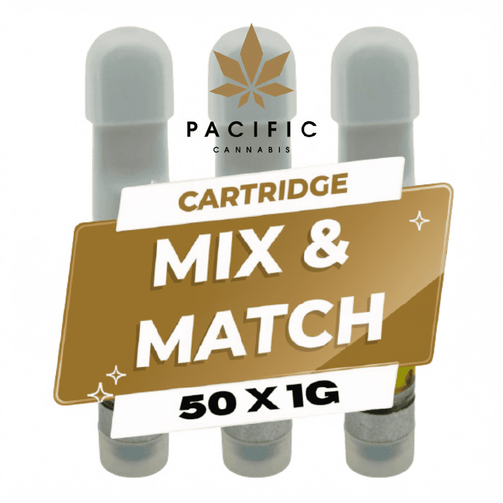 5 50 X 1G Distillate Cartridges - Mix & Match (Free Battery Included) - Image 1